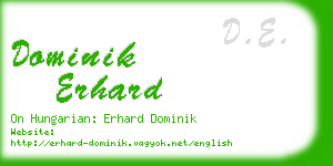 dominik erhard business card